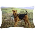 Micasa Airedale Terrier the Kings Country Fabric Decorative Pillow MI889357